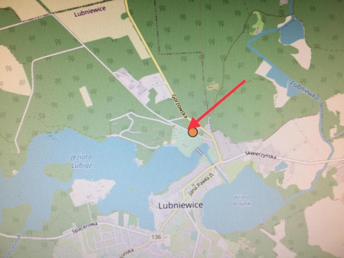 Zolty Domek Nad Jeziorem Lubniewice Extérieur photo