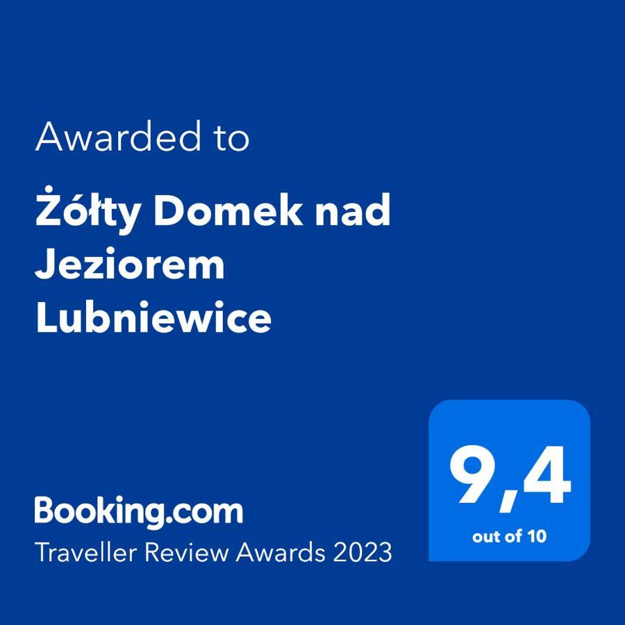 Zolty Domek Nad Jeziorem Lubniewice Extérieur photo
